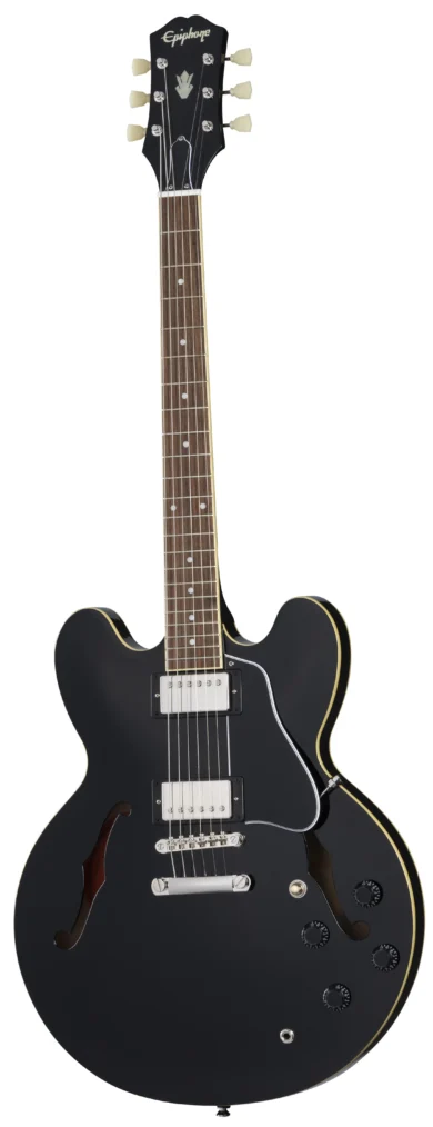 Epiphone ES-335 Ebony inklusive Gigbag