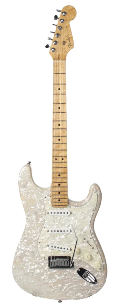 Fender Custom Shop White MOTO Stratocaster & Blues Deluxe Amp Set #28 of 250 1995