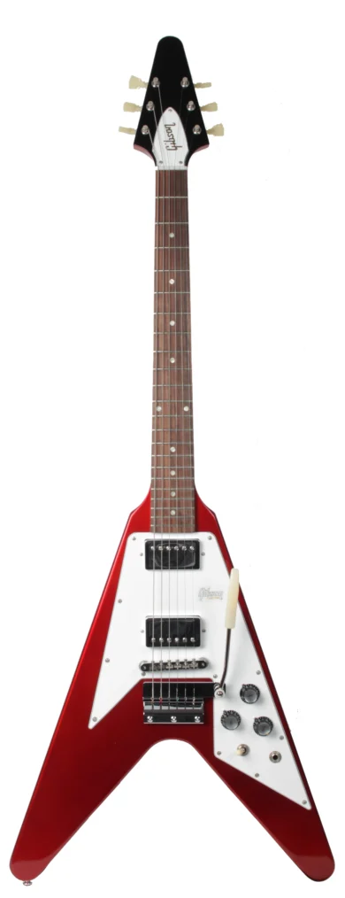 Gibson 1967 Flying V Reissue Maestro Vibrola Sparkling Burgundy (near mint condition)